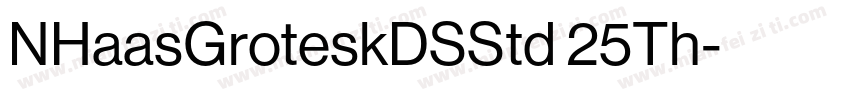 NHaasGroteskDSStd 25Th字体转换